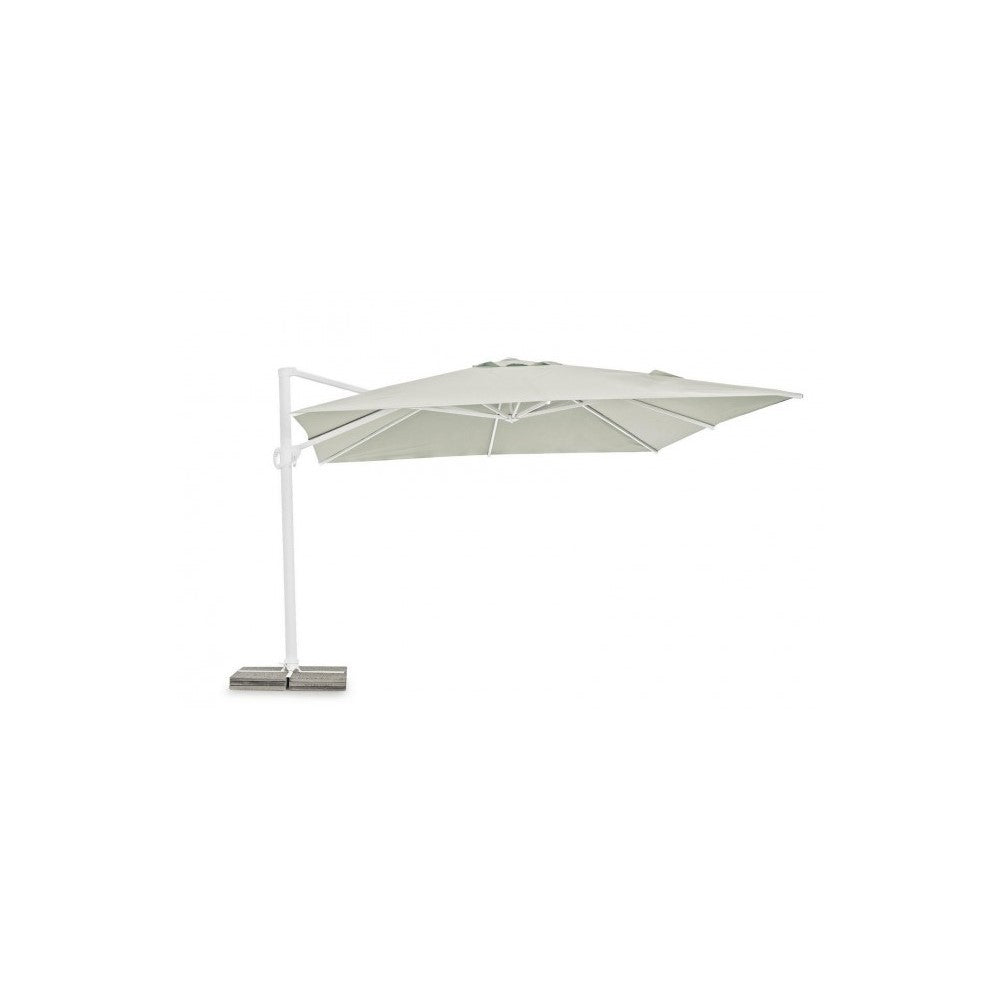 Parasol Eden blanc naturel 4x4 cm