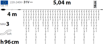 Ice Light 270 MiniLED MultiFLASH 504xH96cm
lumières de Noël