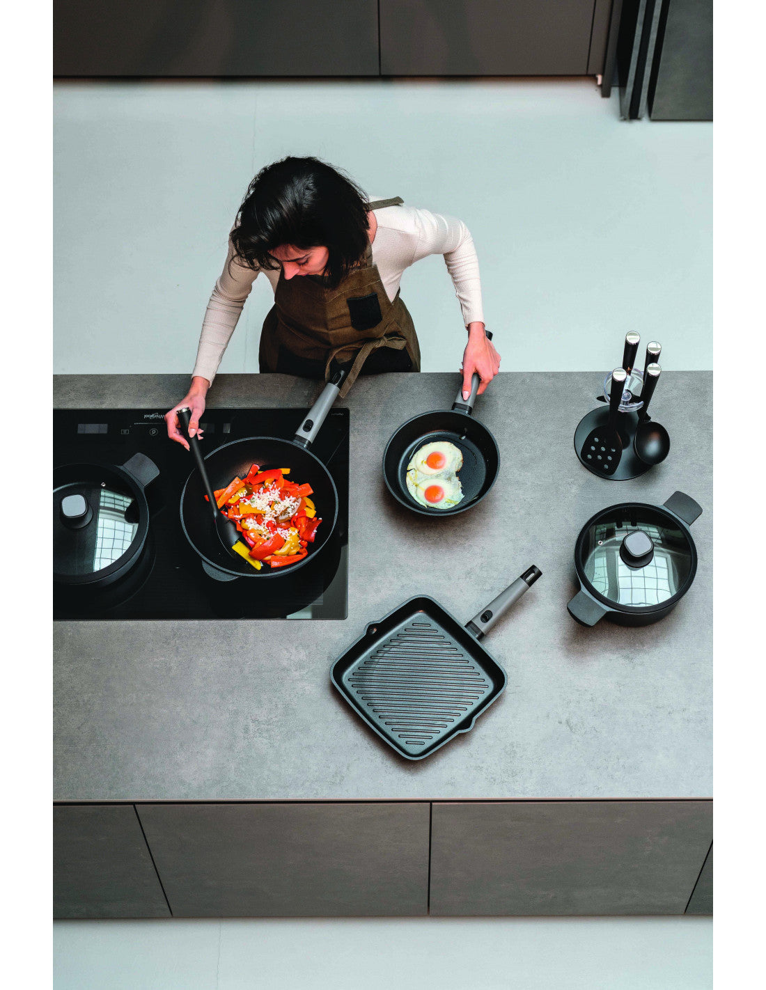 Poêle noire Cook&Space 28 cm