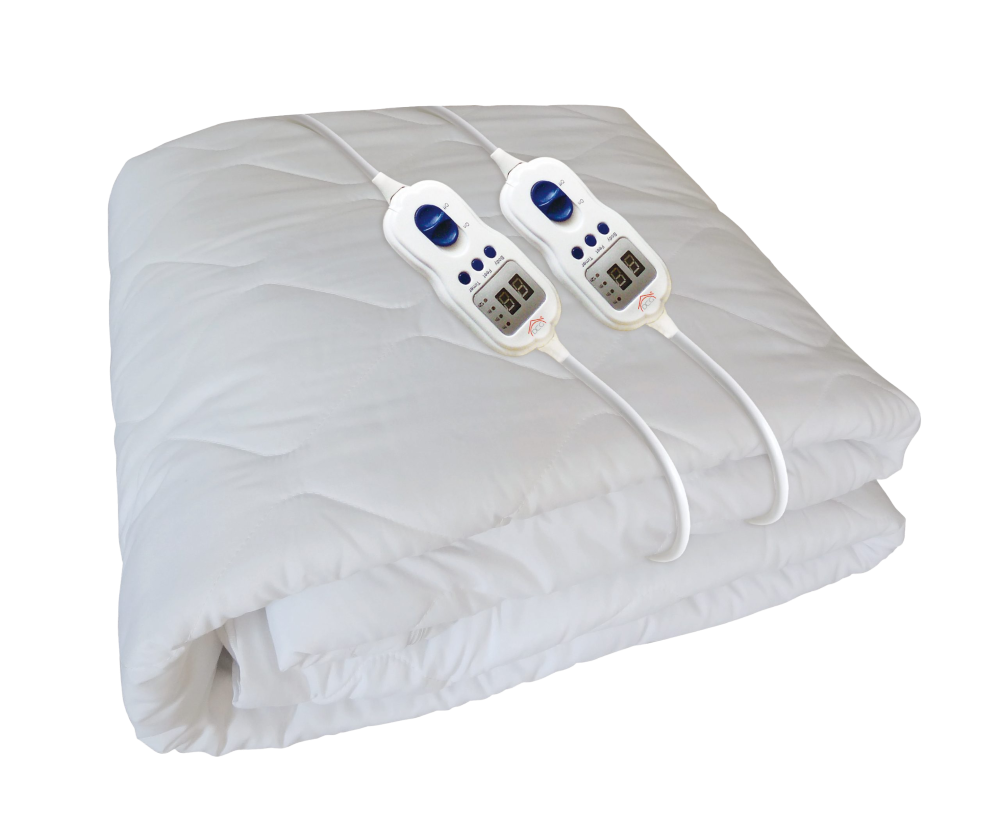 Chauffe-lit électrique multizone 140x160cm 2M VDE 220-240V~ 50Hz 2x60W