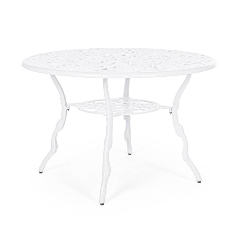 Table ronde blanche diamètre 110 cm. Victoria Bizzotto
