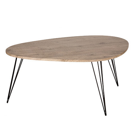 Table basse Neile moyenne naturel 97x65x50 cm