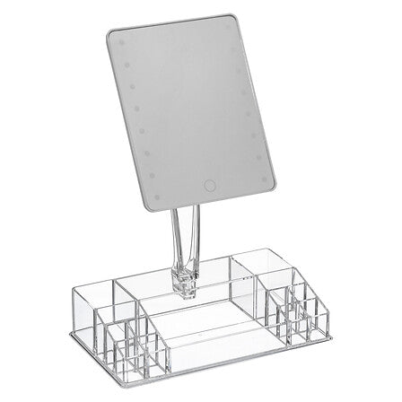 Organizer 14 scomparti acrilico con specchio 28,2x16,4x37,5 cm