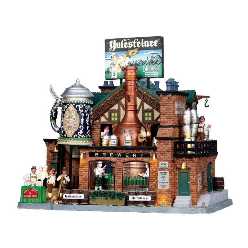 YULESTEINER BREWERY Casetta illuminata birra luci e suoni