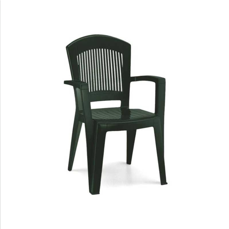 Fauteuil d'extérieur en résine verte Super Elegant Scab 60 x 60 x h. 91 cm.