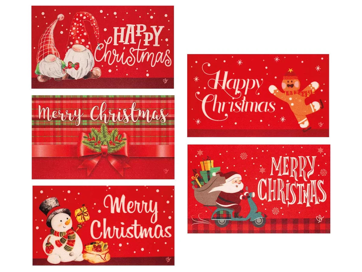 Tapis lutin de Noël 40x70 antidérapant