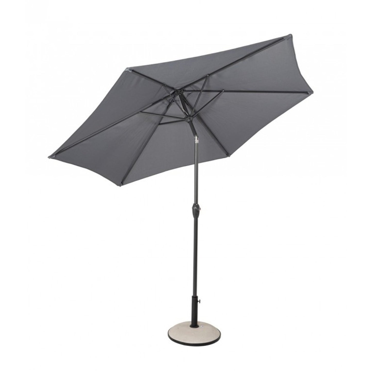 Parapluie rond 270x235 cm gris foncé