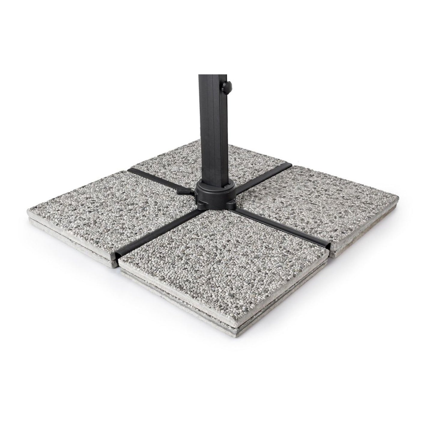 Ombrellone 4x4 antracite con braccio girevole