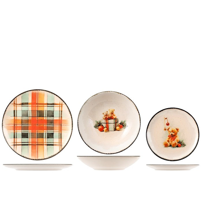 Servizio tavola Sweet Treasure 18 pezzi in stoneware Coupe