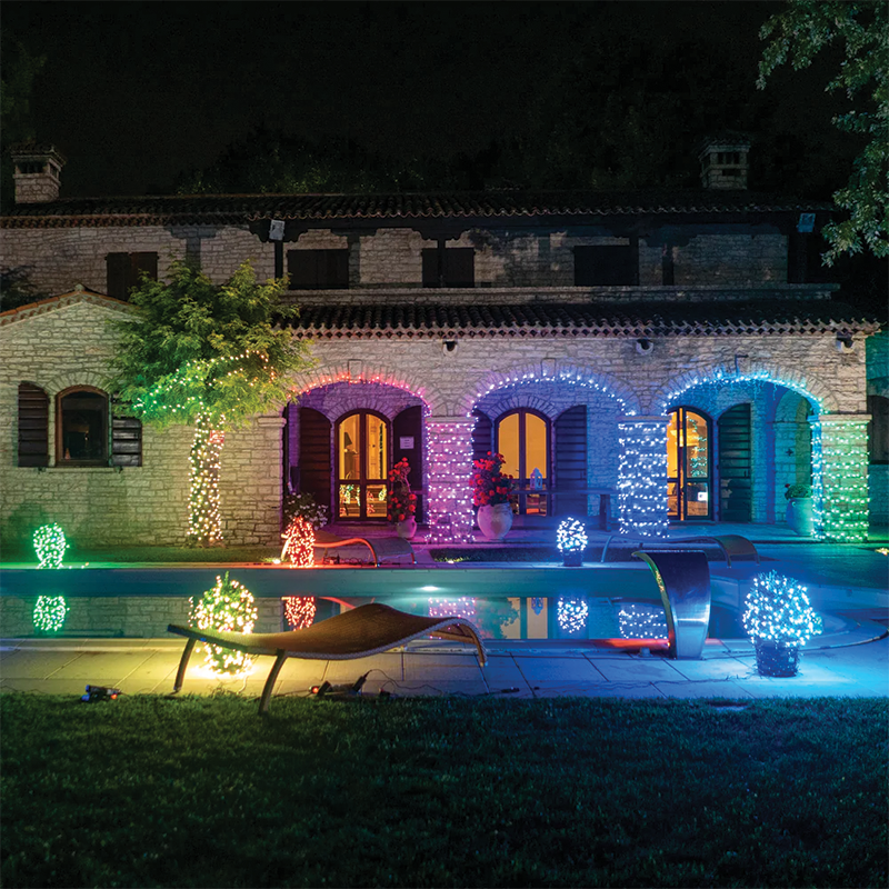 Chaîne Twinkly RGB + LED blanches 48 mètres 600 LED