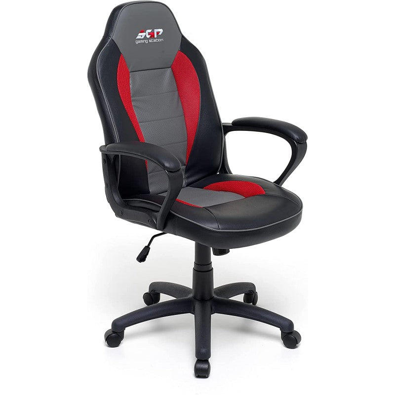 Fauteuil Player Gris - Fauteuil de Gaming Professionnel avec Coussins Lombaires et Cervicaux