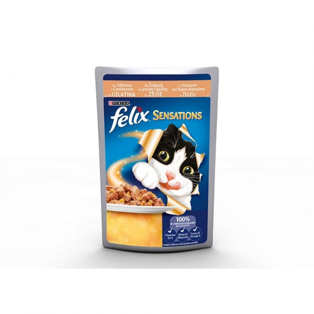 Felix Sensations à la gelée de saumon Purina 100 grammes