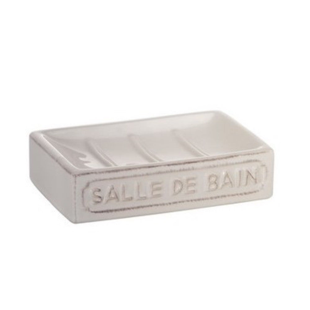 Porte-savon en céramique blanche Vivienne Gedy