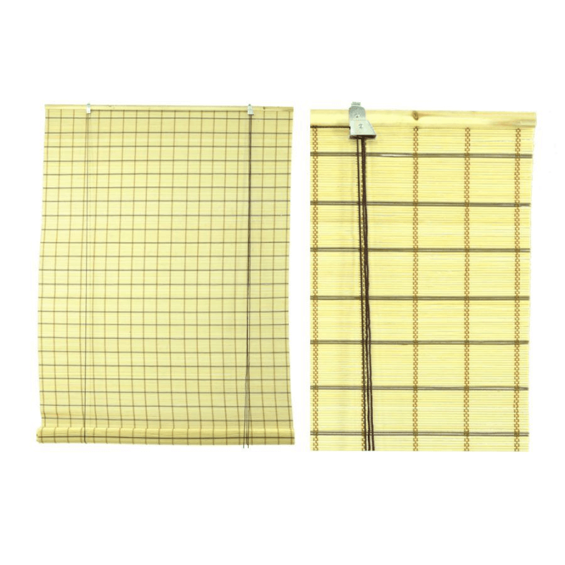 Volet roulant en osier rayé noyer cm100xh300x12