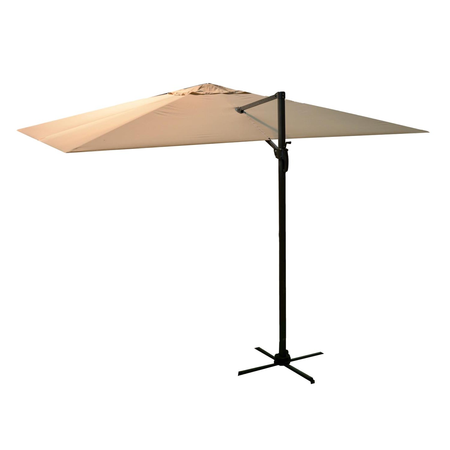 Parapluie New Michigan aluminium 3x4 cm sable sans volant