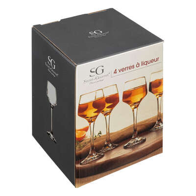 Coffret de 4 verres à liqueur Elaya 9 cl