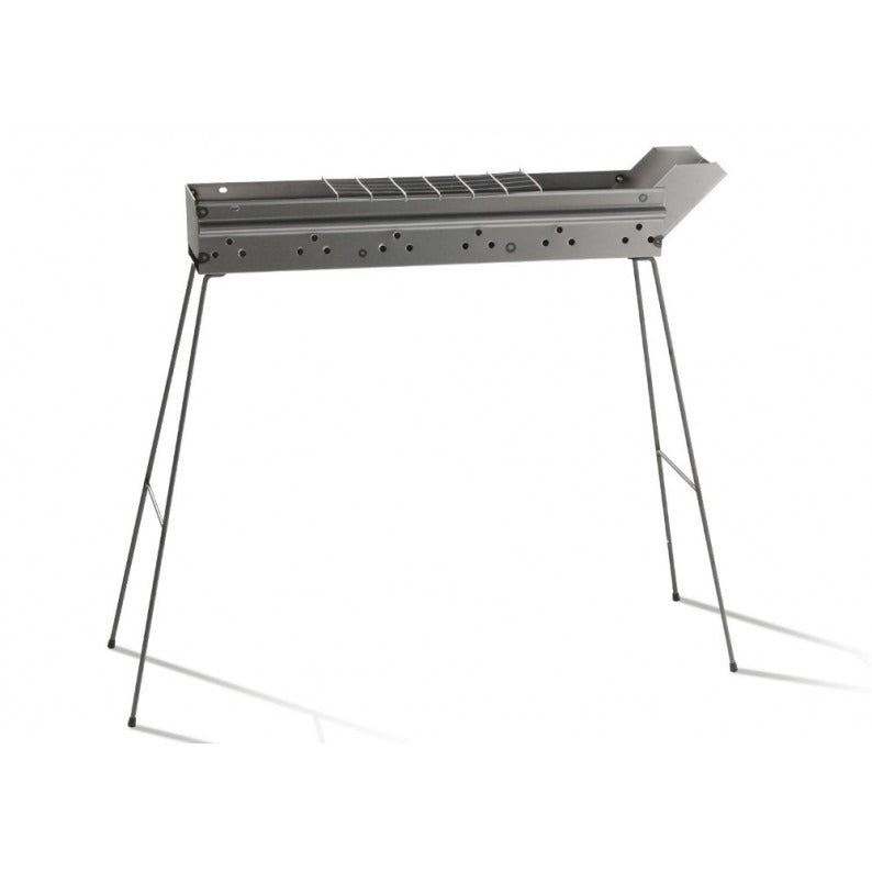 Barbecue à brochettes à charbon Turbo 80x11x80 cm