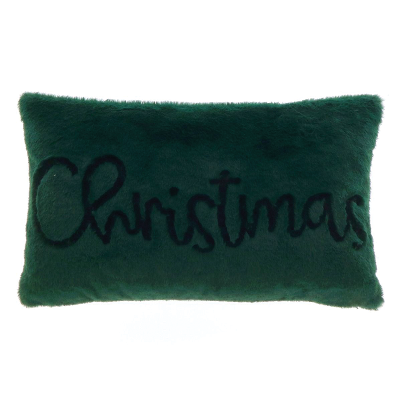 Coussin Noël 30x50 vert foncé