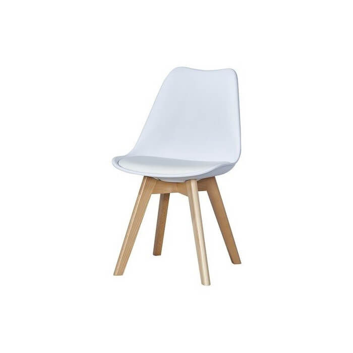 Chaise Lelia Pieds Bois Blanc