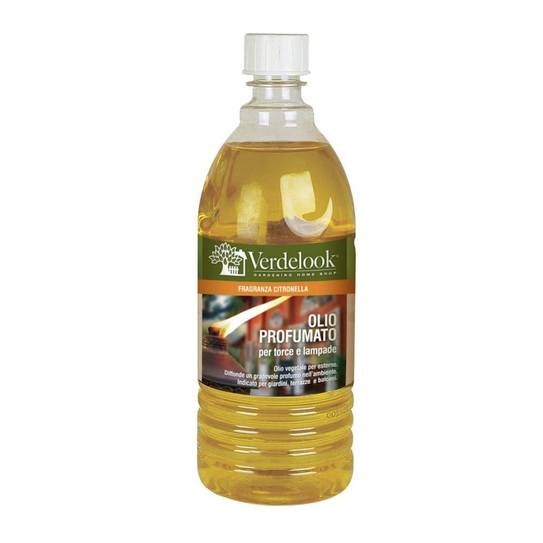 Huile lampante parfumée pour flambeaux et citronnelles 1 litre