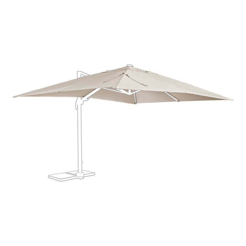 Housse de Remplacement pour Parasol Saragozza 3x4m - Sable