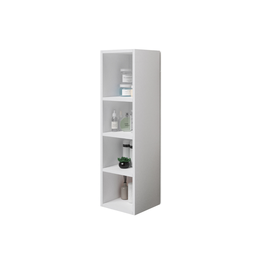 Armoire Murale Multi-usages Ouverte, Blanc H120x30x30cm