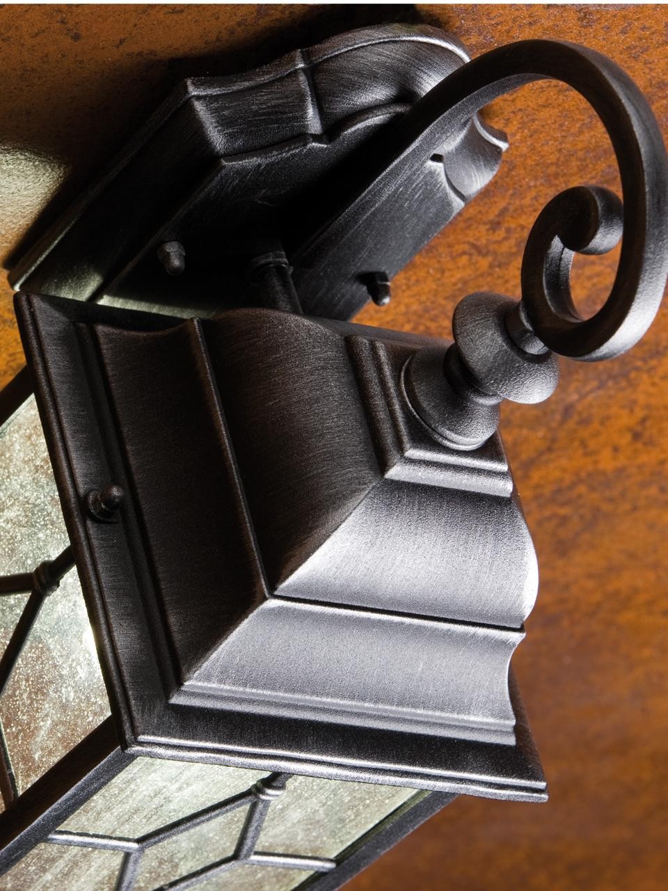 Applique Bottom E27 ligne de pluie rouille