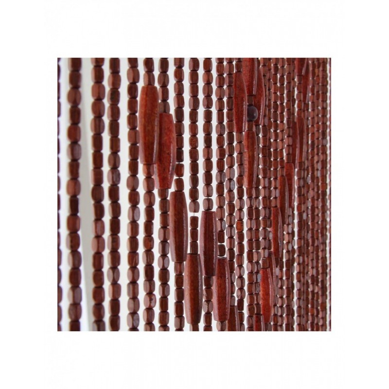 Rideau moustiquaire en bois pour intérieur et extérieur marron 120 x 240 cm