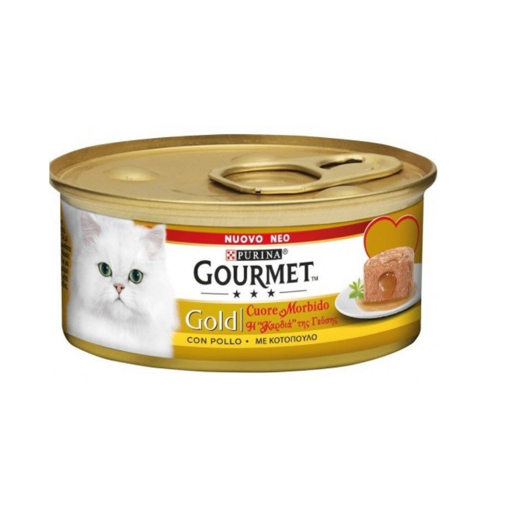 Gourmet Gold Heart Poulet Doux Purina 85 grammes