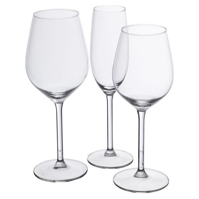 Lot de 18 verres transparents 50ml x 38ml x 21ml