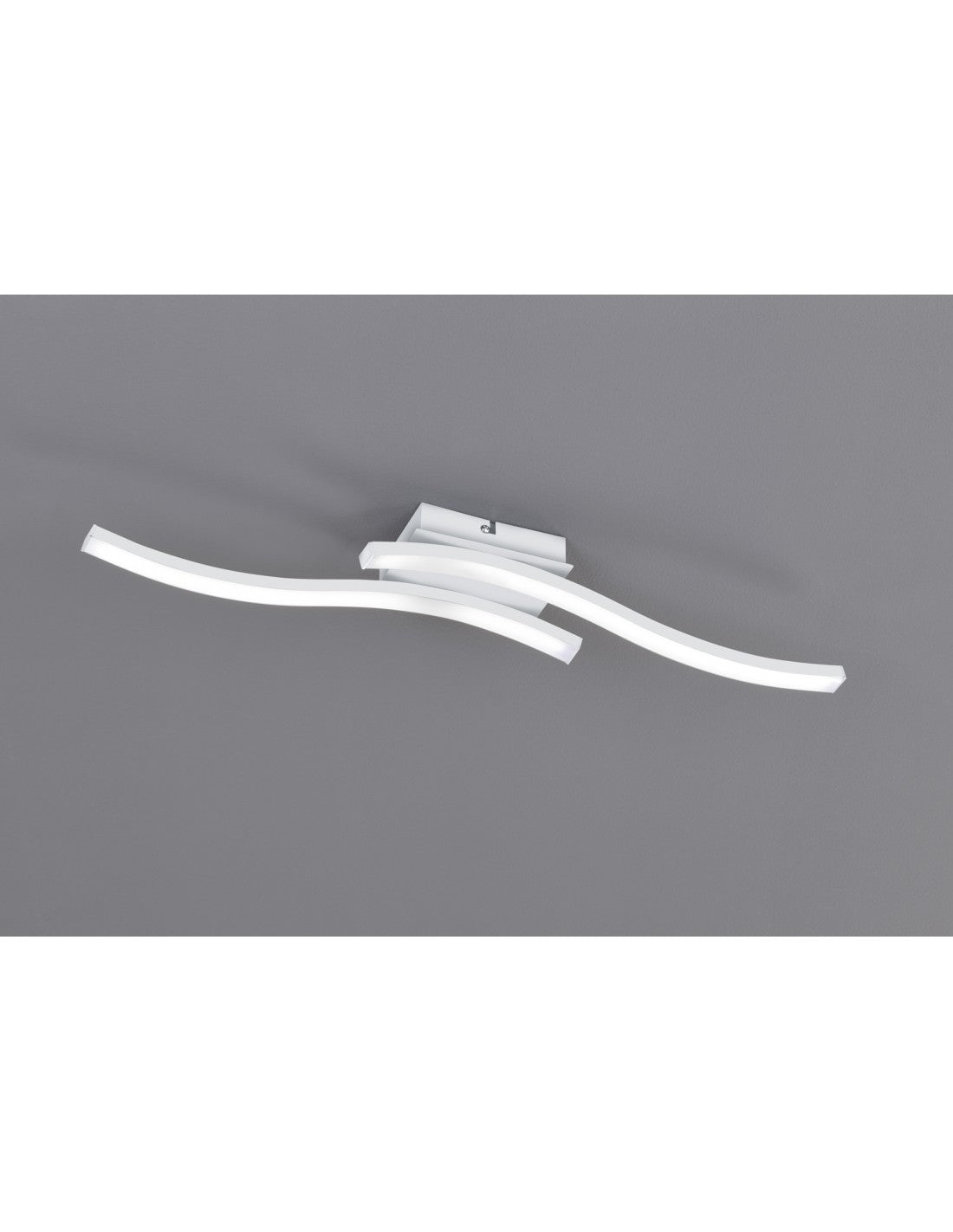 Plafonnier moderne 2 tiges LED 4000K Route Blanc Trio Lighting