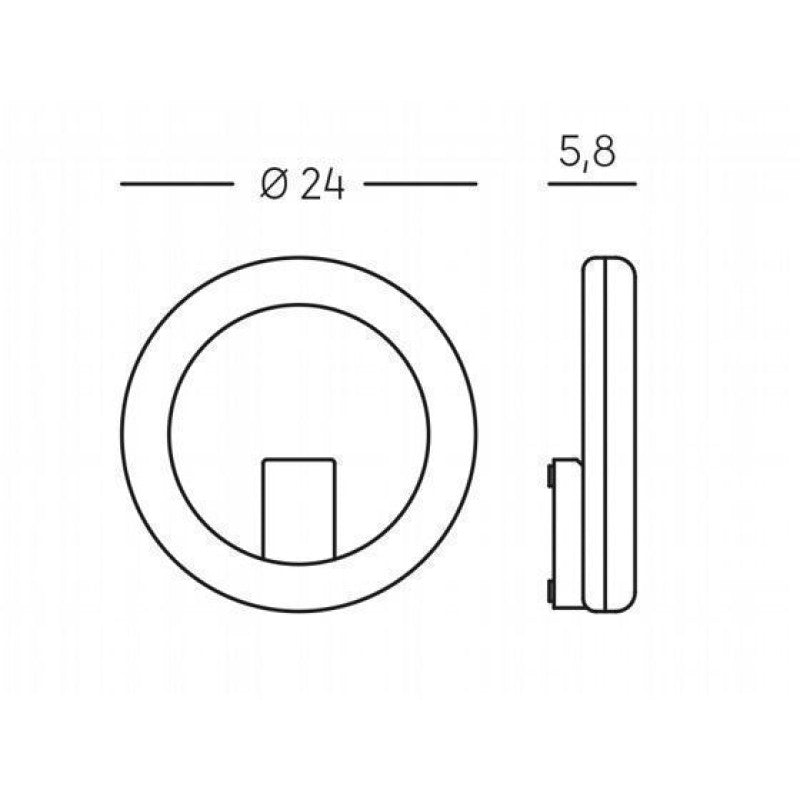 Applique LED 20W 4000K en aluminium moulé sous pression
