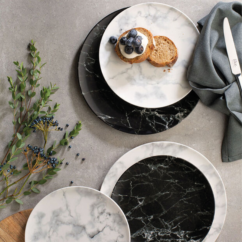 Assiette plate Marmory Noir 26,7 cm