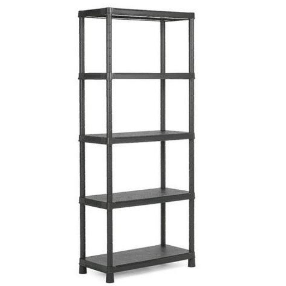 Etagère Plus 60 avec 5 tablettes, noir