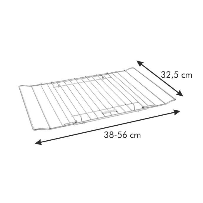 Grille de four réglable en acier inoxydable GrandChef 38-56 cm