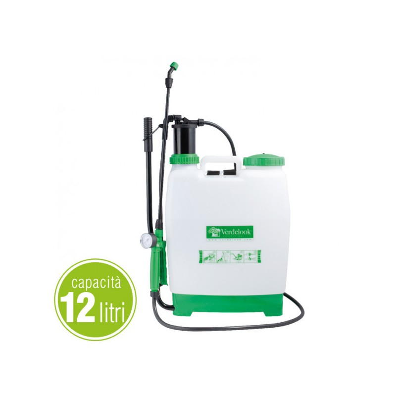 Pompe à pression pour pulvérisation de plantes Jimmy 12lt blanc/vert