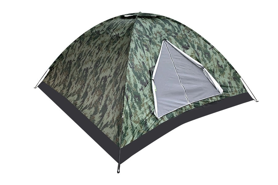 Tente de camping pour 2 personnes de couleur vert militaire 200x140x100 cm