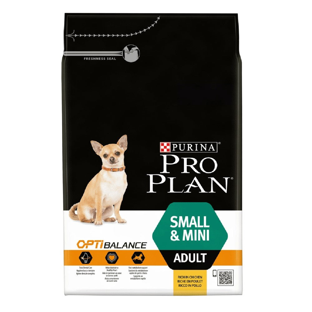 Pro Plan Small & Mini Optibalance chien au poulet Purina 3 kilogrammes