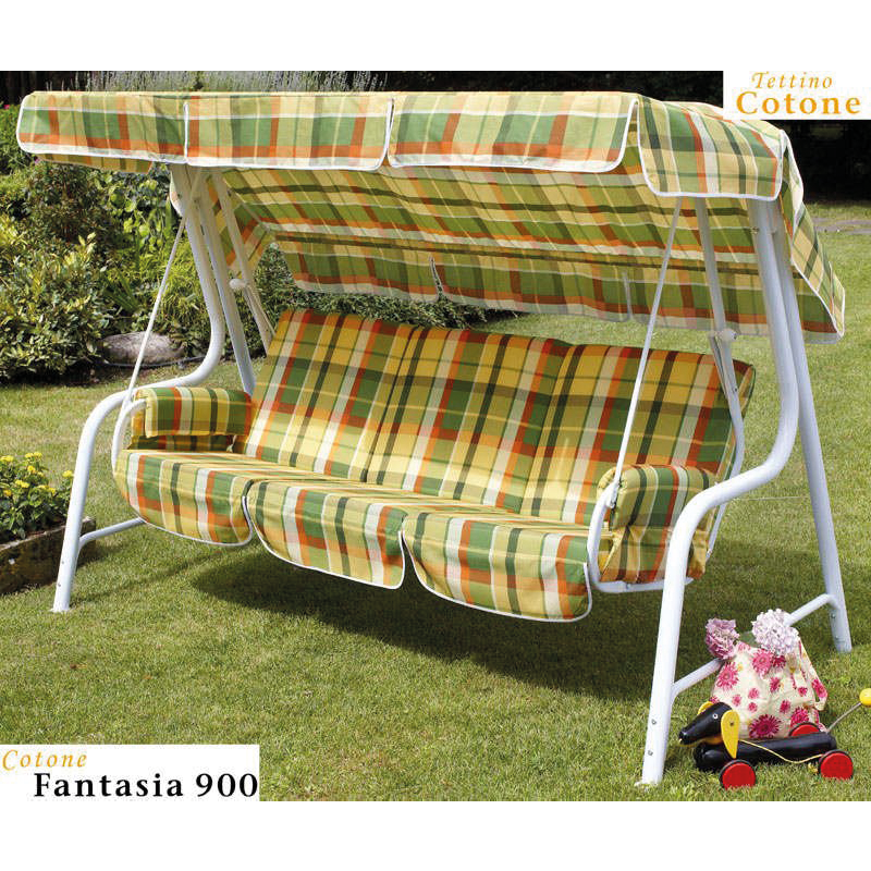 Lord Swing Structure Blanche F900 - Balançoire d'extérieur 4 places