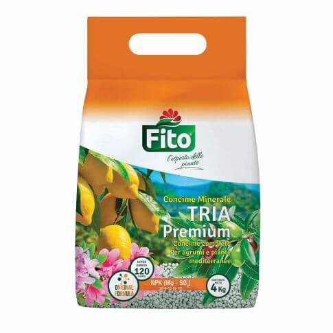 Engrais minéral pour agrumes et plantes méditerranéennes Fito Tria Premium 4kg