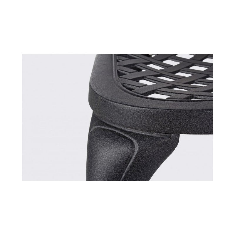 Chaise d’Extérieur en Aluminium Anthracite Faenza 44x46xH89 cm