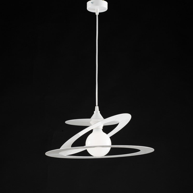 Chandelier de suspension dans le laser en fer blanc coupant un diamètre léger 40x H18 cm