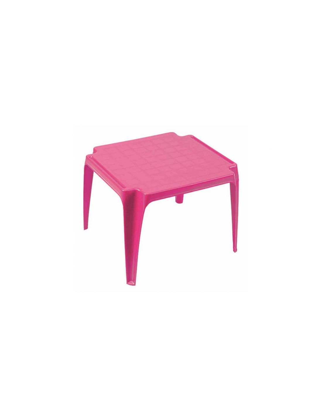Table de jeu en plastique fuchsia pour enfant - 55x50x44cm