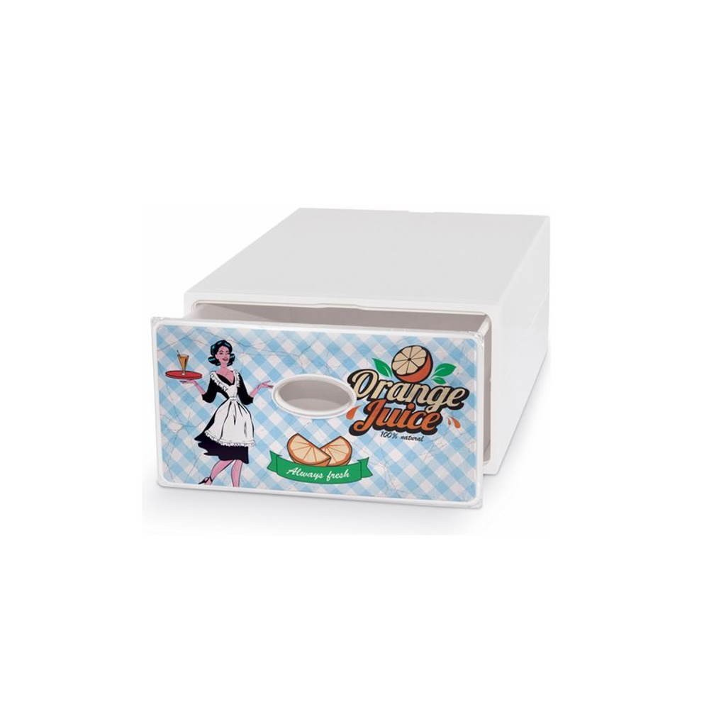 Tiroir conteneur polyvalent 28x40x15 cm qbox Old America