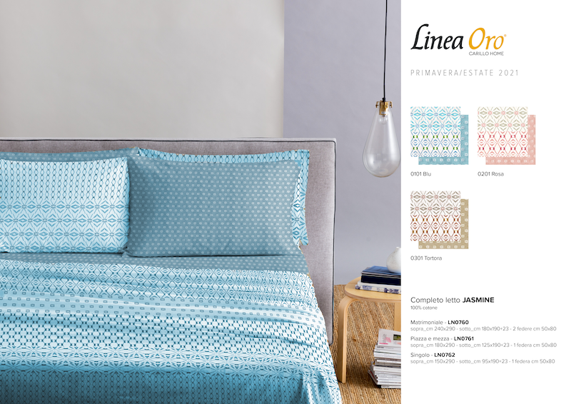 Couvre-lit bleu jasmin un carré et demi