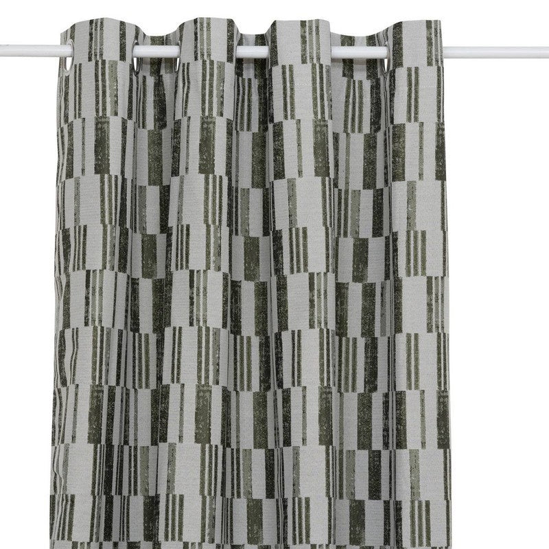 Rideau jacquard Leyna 140x260 cm vert kaki
