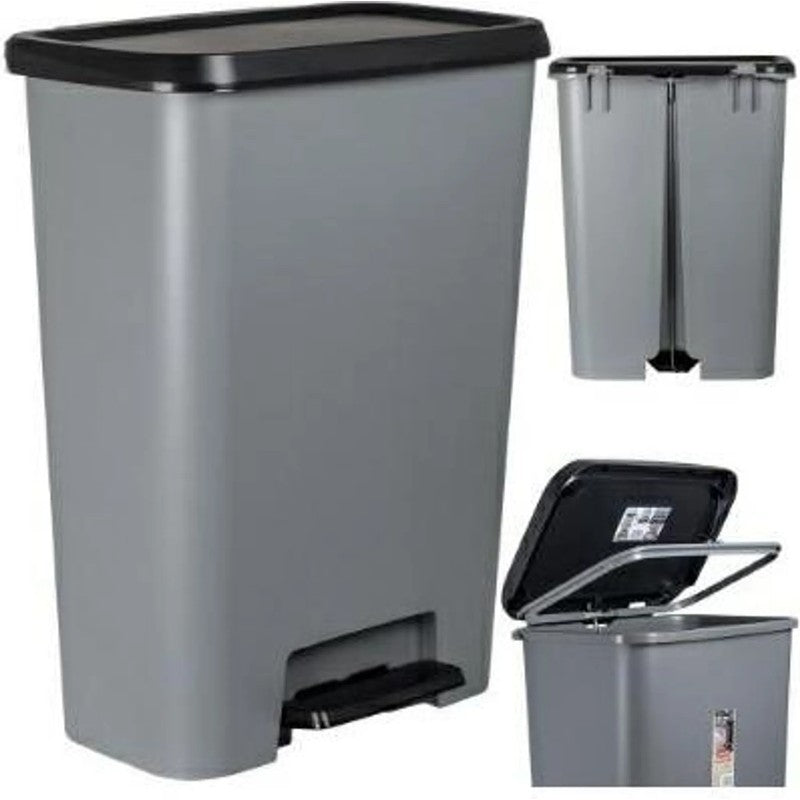 Poubelle Curver compacte 50l 49,6x29,4x62 h cm