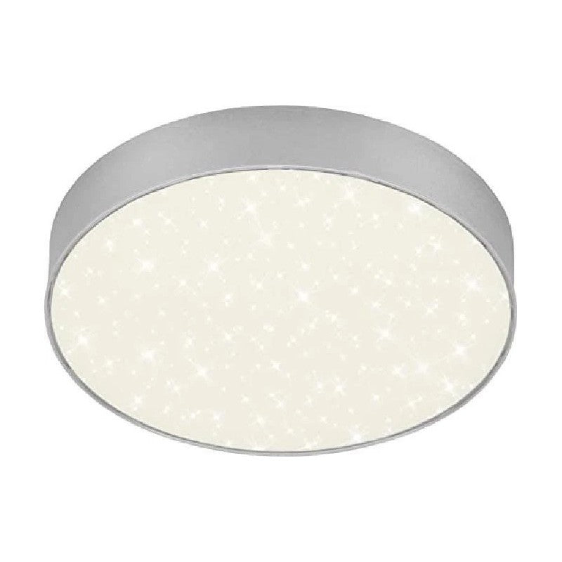 Plafonnier LED Flame Star 21 cm 16w 1600lm argent