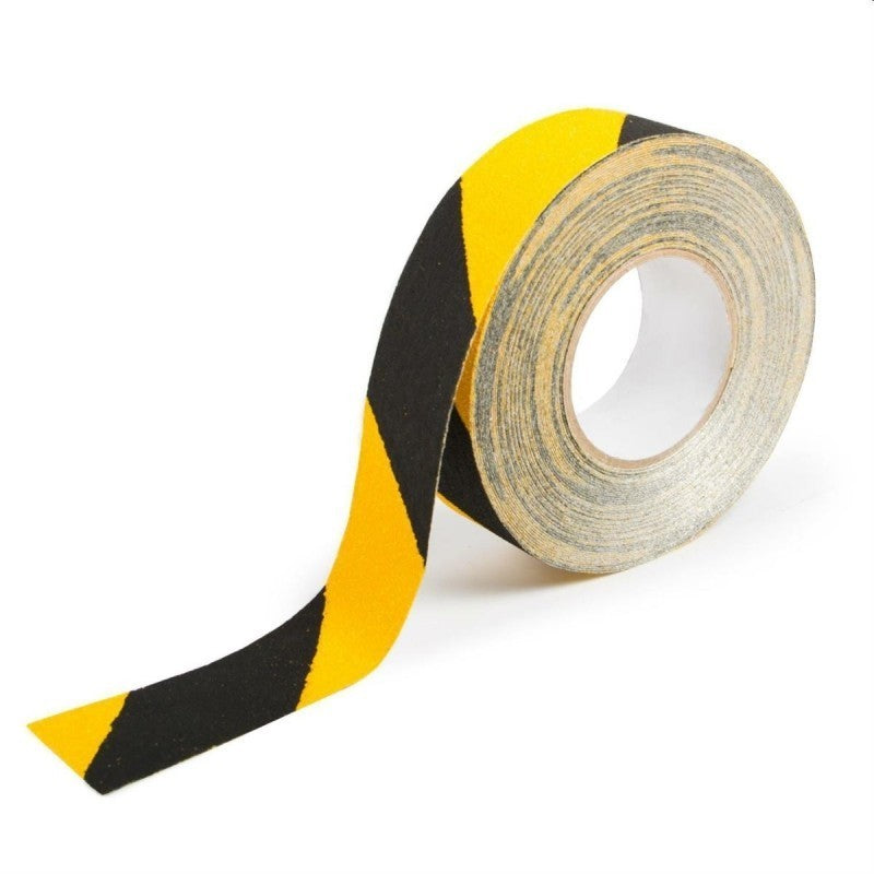 Ruban adhésif antidérapant jaune/noir 50 mm x 18 m