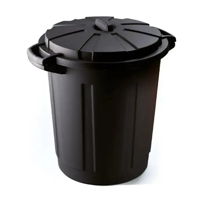 Conteneur Tommy noir avec couvercle bleu 75 L